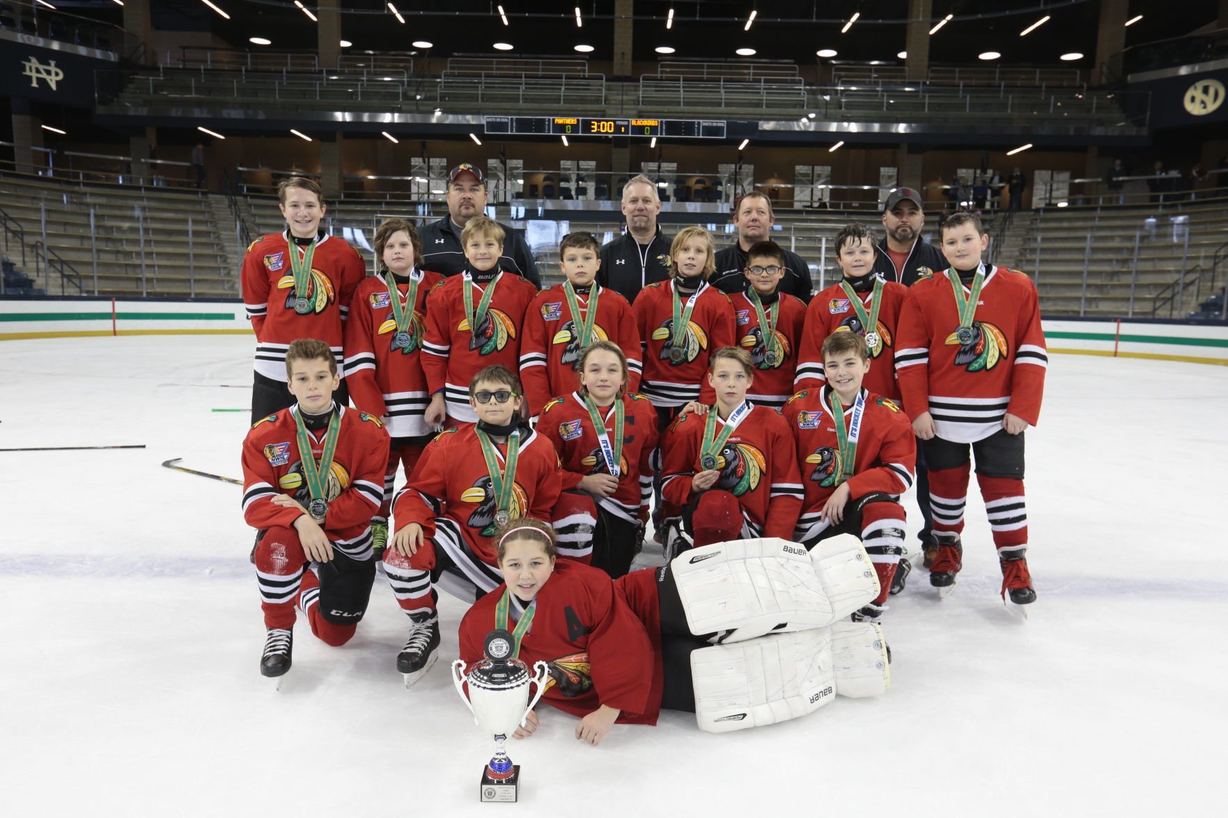 Midwest Blackbirds' PeeWee 3 hockey places second